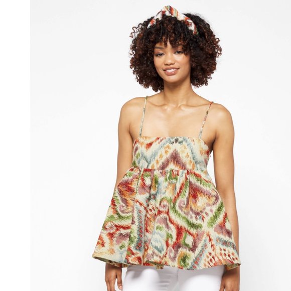 NWT Autumn Adeigbo  X Revolve Fifi Tank Top Blurred Print - Picture 1 of 8